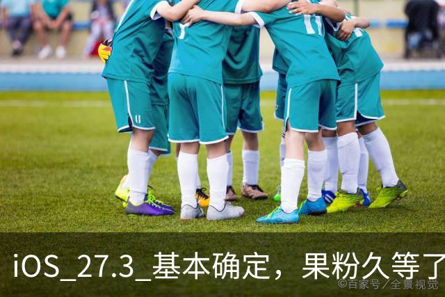 iOS 27.3 基本确定，果粉久等了